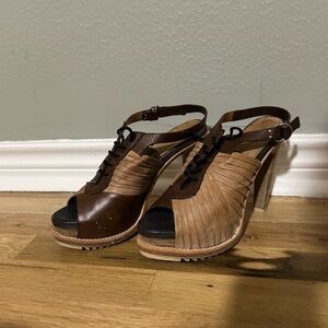 Rag & bone brown leather heels